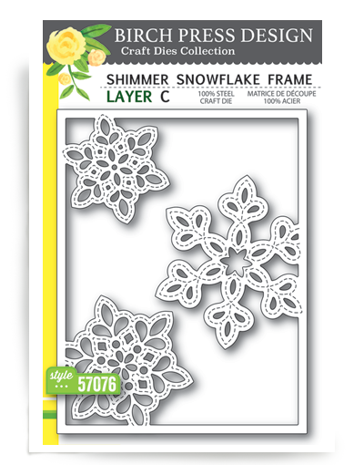 Shimmer Snowflake Frame - Layer A