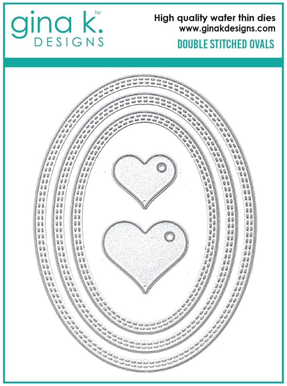 Double Stitched Ovals - Dies
