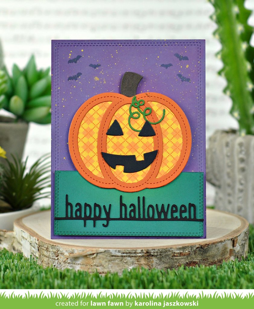 Happy Halloween Line Border - Lawn Cuts Happy Halloween Line Border - Lawn Cuts