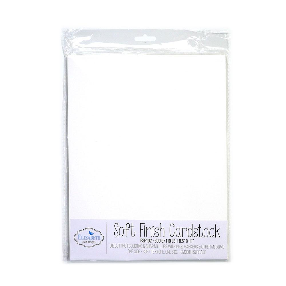 Soft Finish Cardstock - White -  300gr - 8.5" x 11"