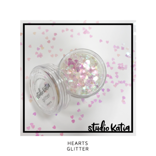 Hearts Glitter - Studio Katia
