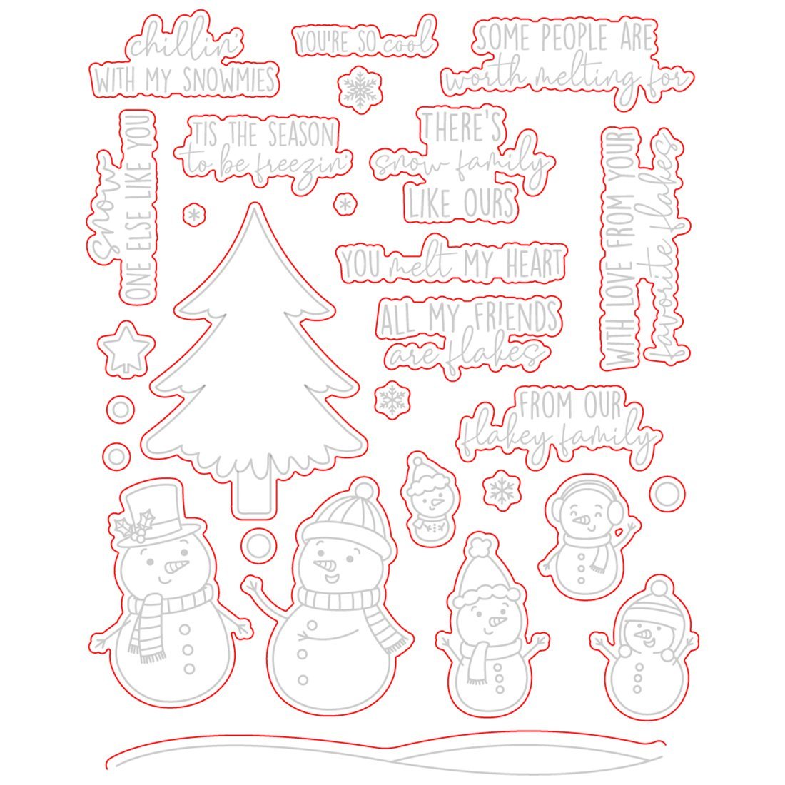 Snow Family Like Ours - Honey Cuts