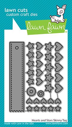 Hearts and Stars Skinny Tag - Lawn Cuts