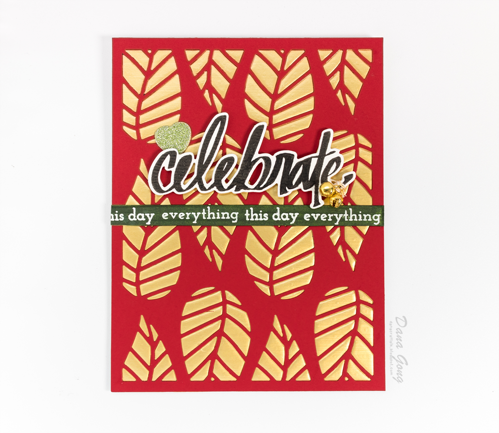 Striped Leaf Cover - Die