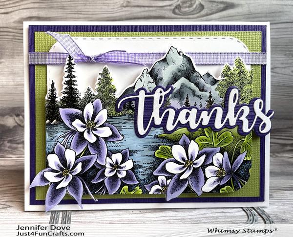 Mountain Columbine - Rubber Cling Stamp