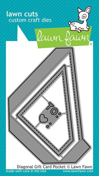 Diagonal Gift Card Pocket - Lawn Cuts -