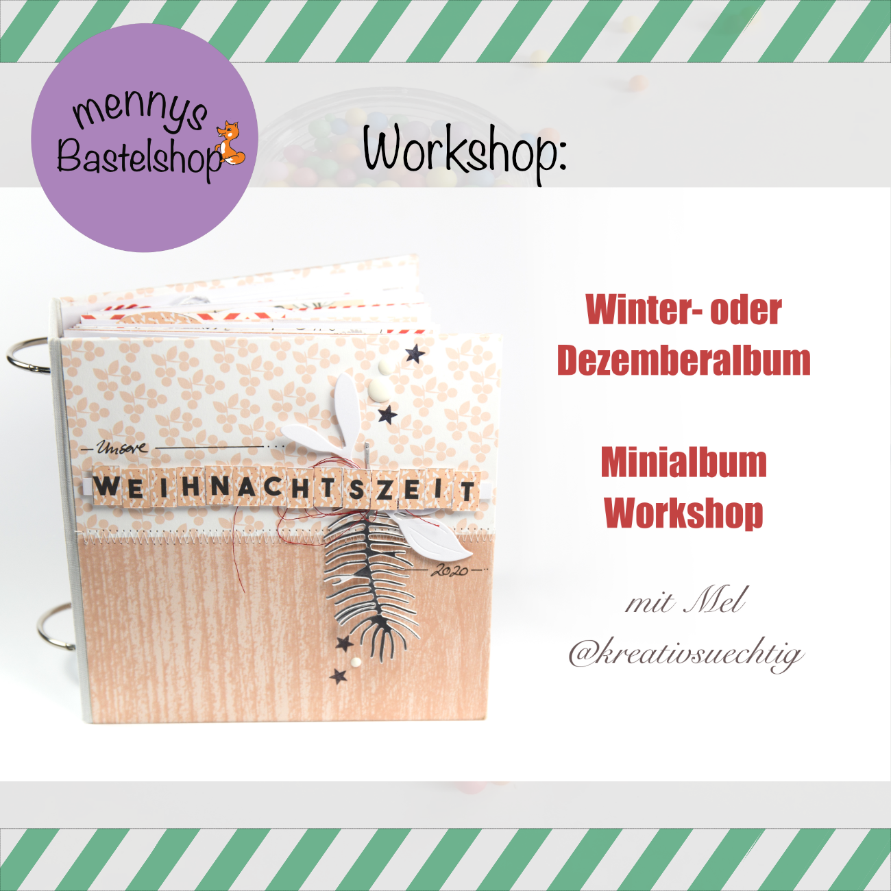 Winter - oder Weihnachtsmini - incl. Workhop von Mel @KreativSÜCHTIG