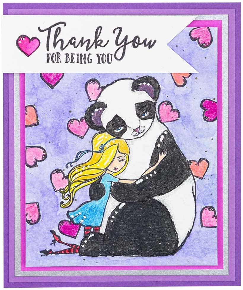Panda Thank You - Acrylic Stamps - Jane Davenport Panda Thank You - Acrylic Stamps - Jane Davenport