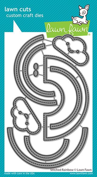 Stitched Rainbow - lawn cuts Stitched Rainbow - lawn cuts