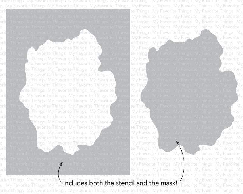 Watercolor Wash Free Form - Stencil
