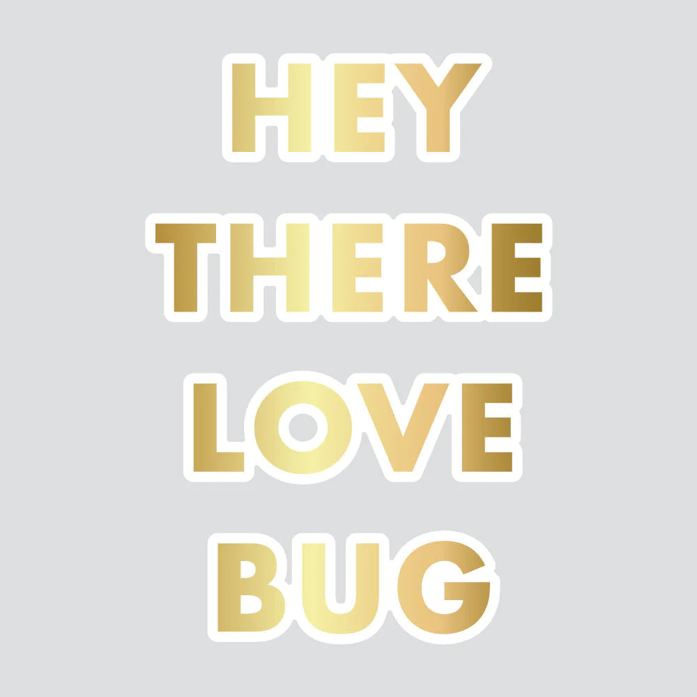 Love Bug Hot Foil Plate - Honey Cuts Love Bug Hot Foil Plate - Honey Cuts