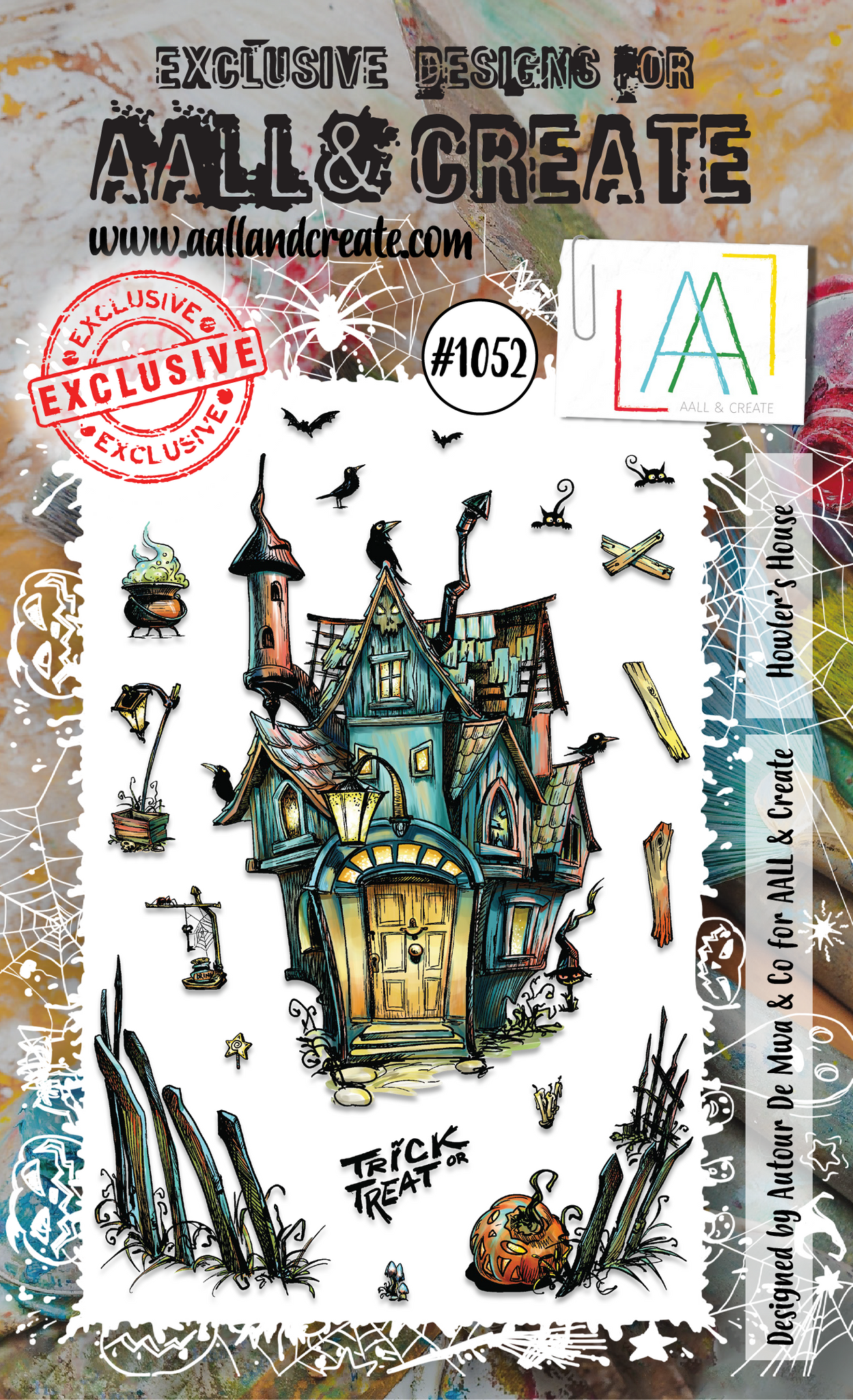 #1052 - A6 Stamp Set - Howler's House #1052 - A6 Stamp Set - Howler's House