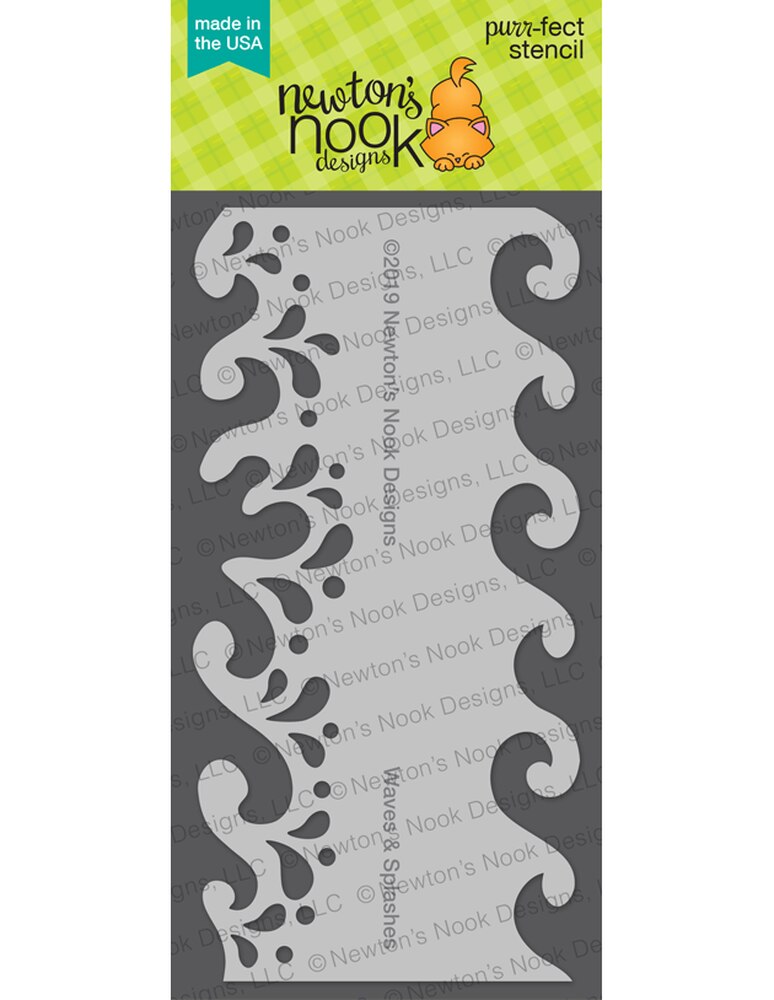 Waves & Splashes - Stencil Waves & Splashes - Stencil